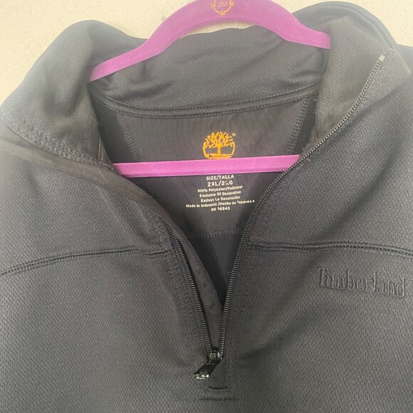 Timberland Quarter-Zip Pullover Jacket Mens Size 2XL Black Lightweight Durable F - Picture 6 of 15